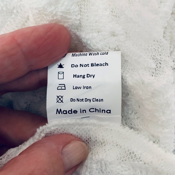 Anna-Kaci Floral Embroidered Lace Mini Dress Cover Up Ivory One Size - Picture 6 of 7